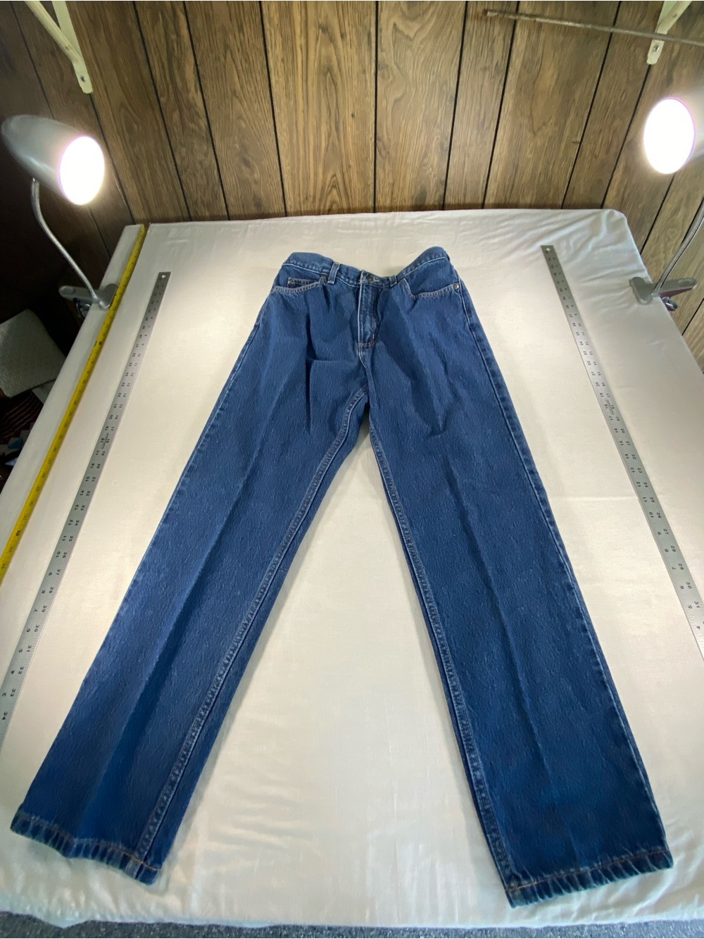 Lands End Ladies 10P Denim Blue Jeans